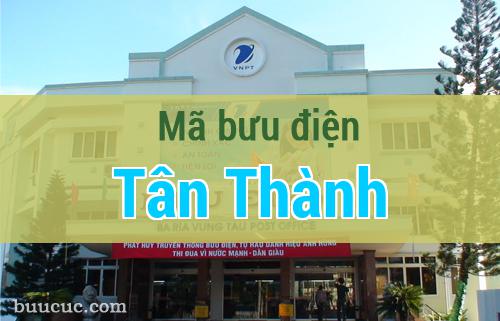 Mã bưu điện Tân Thành, Bà Rịa Vũng Tàu